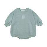 Kids French Terry Onesie - Dark Sage