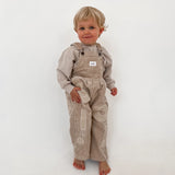 Corduroy Soll Overalls - Beige