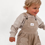 Corduroy Soll Overalls - Beige