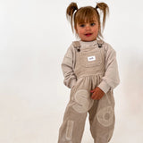 Corduroy Soll Overalls - Beige