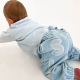 Kids Stretch Cotton Long Sleeve - Blue