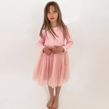 Ribbed Long Sleeve Tutu - Pink