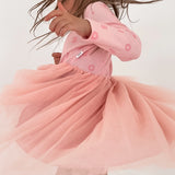 Ribbed Long Sleeve Tutu - Pink