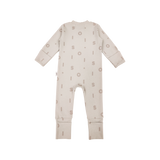 Soll Pattern Zip Bodysuit - Beige