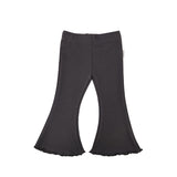 Stretch Cotton Flares - Charcoal