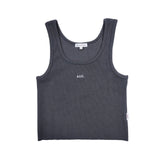 Adults Ribbed Singlet - Charcoal summer 01 collection soll. the label
