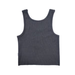 Adults Ribbed Singlet - Charcoal summer 01 collection soll. the label