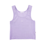 Adults Ribbed Singlet - Lilac summer 01 collection soll. the label