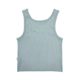 Adults Ribbed Singlet - Sage summer 01 collection soll. the label