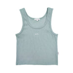 Adults Ribbed Singlet - Sage summer 01 collection soll. the label