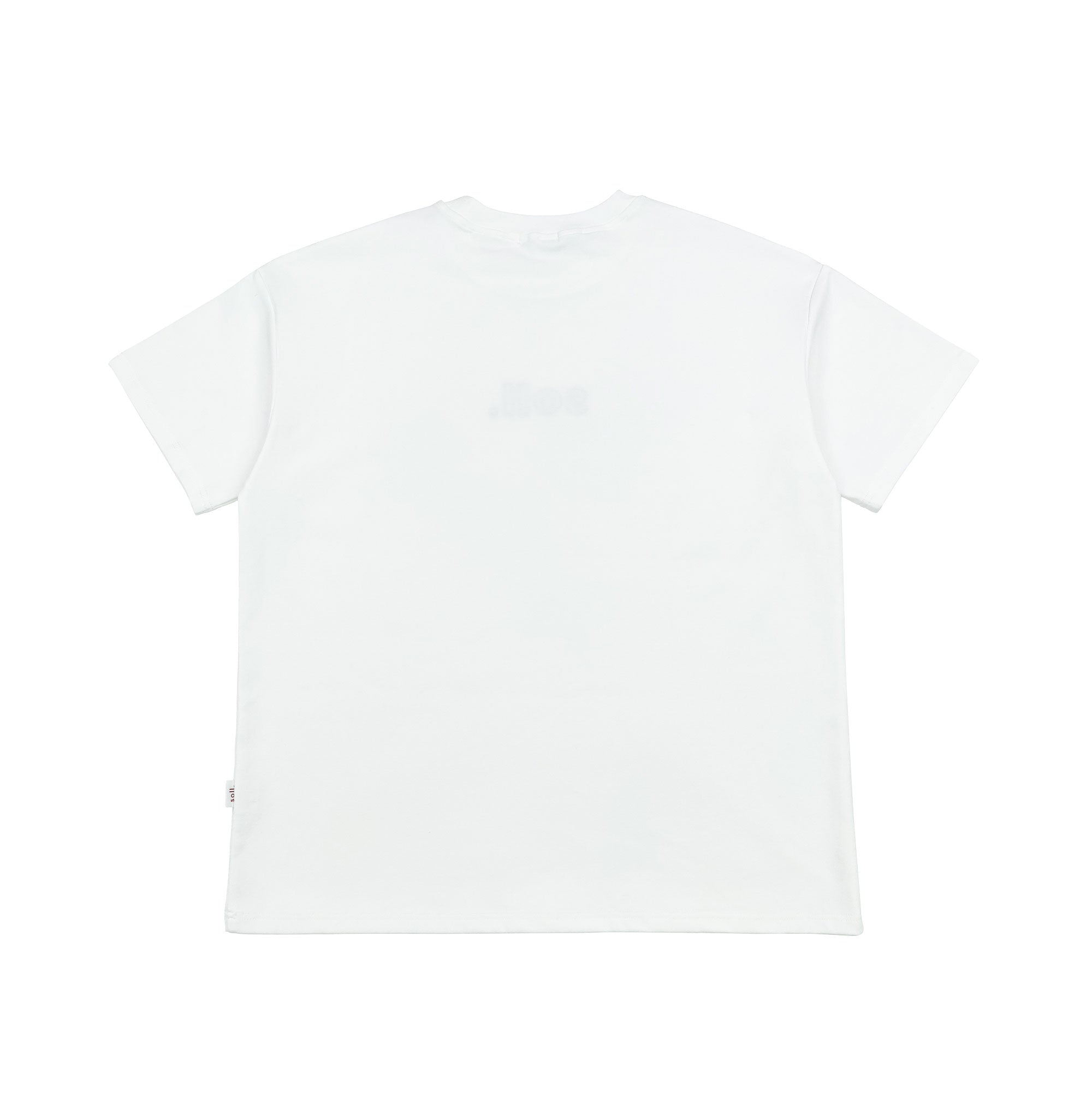 Adults Soll Denim Logo Tee - Light denim soll. the label