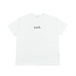 Adults Soll Denim Logo Tee - Light denim soll. the label