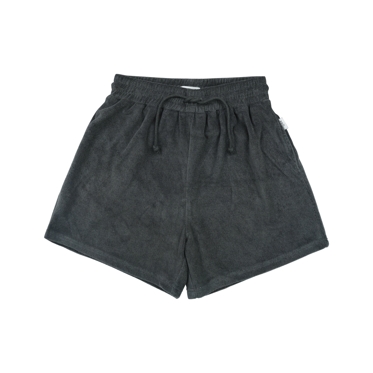 Adults Terry Towel Shorts - Charcoal summer 02 collection soll. the label
