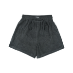 Adults Terry Towel Shorts - Charcoal summer 02 collection soll. the label