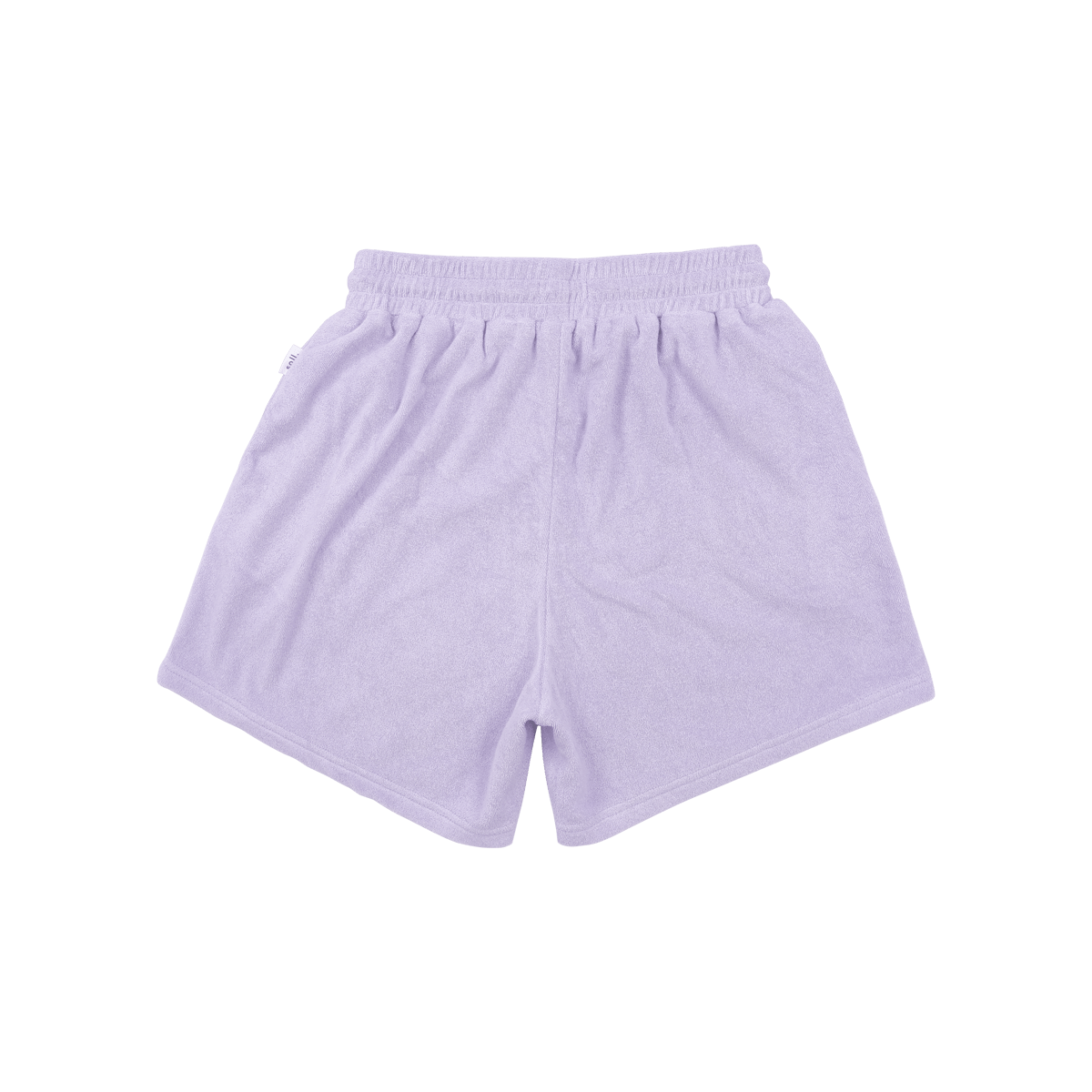 Adults Terry Towel Shorts - Lilac summer 02 collection soll. the label