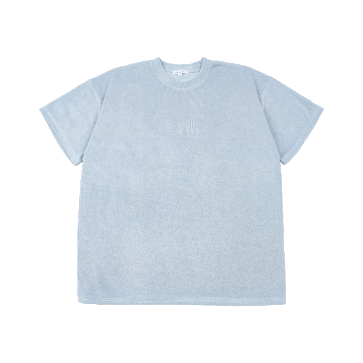 Adults Terry Towel Tee - Blue summer 02 collection soll. the label