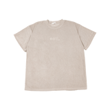Adults Terry Towel Tee - Oat summer 02 collection soll. the label