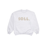 Adults Wooley Soll Jumper - Grey/Oat winter 23 soll. the label
