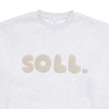 Adults Wooley Soll Jumper - Grey/Oat winter 23 soll. the label