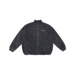 Adults Wooley Zip Jacket - Charcoal Comfy Collection 01 soll. the label
