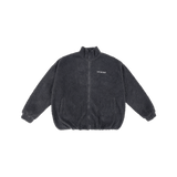 Adults Wooley Zip Jacket - Charcoal Comfy Collection 01 soll. the label