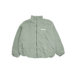 Adults Wooley Zip Jacket - Sage winter 23 soll. the label