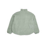 Adults Wooley Zip Jacket - Sage winter 23 soll. the label