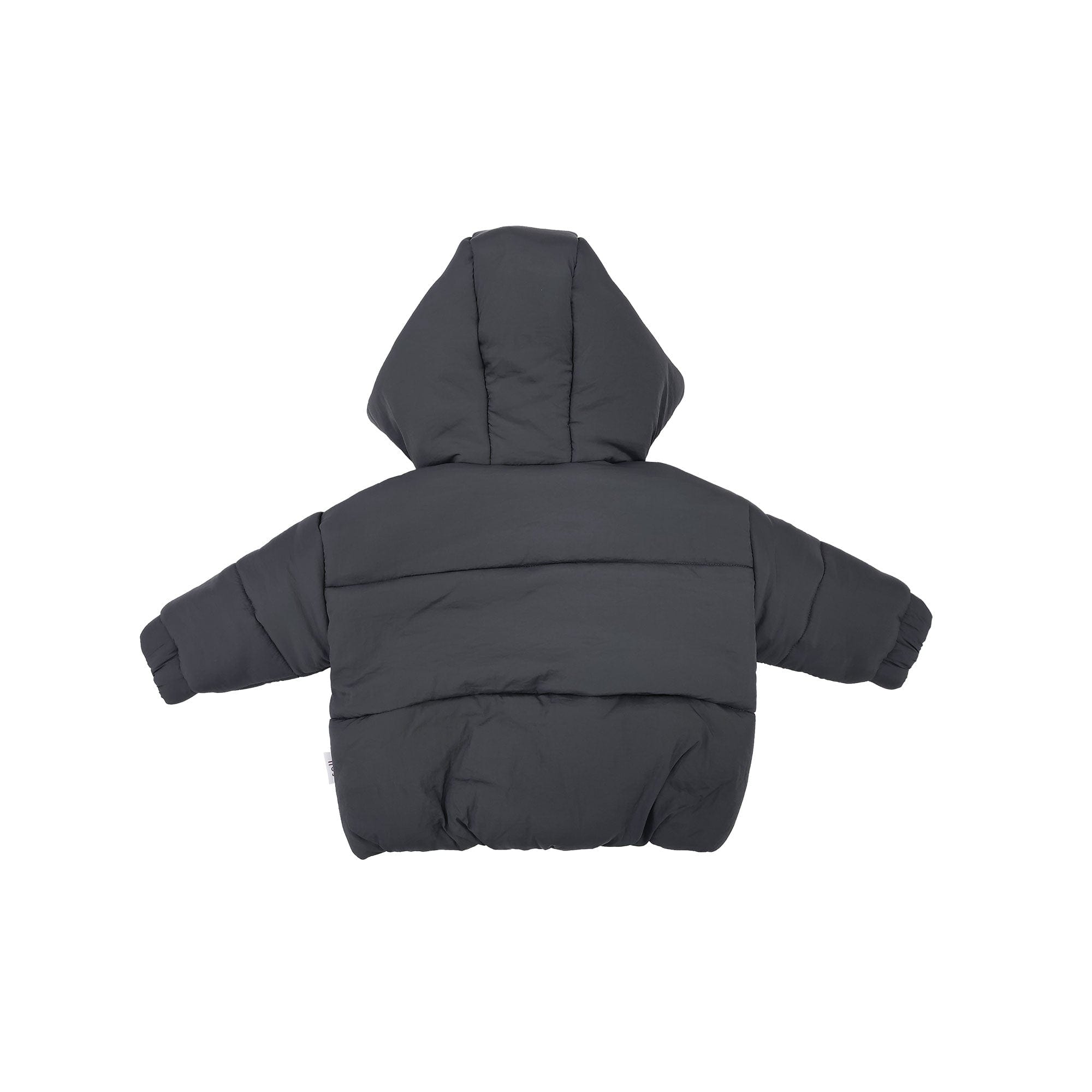 AW01 Hooded Puffer Jacket - Charcoal Autumn Winter 24 soll. the label