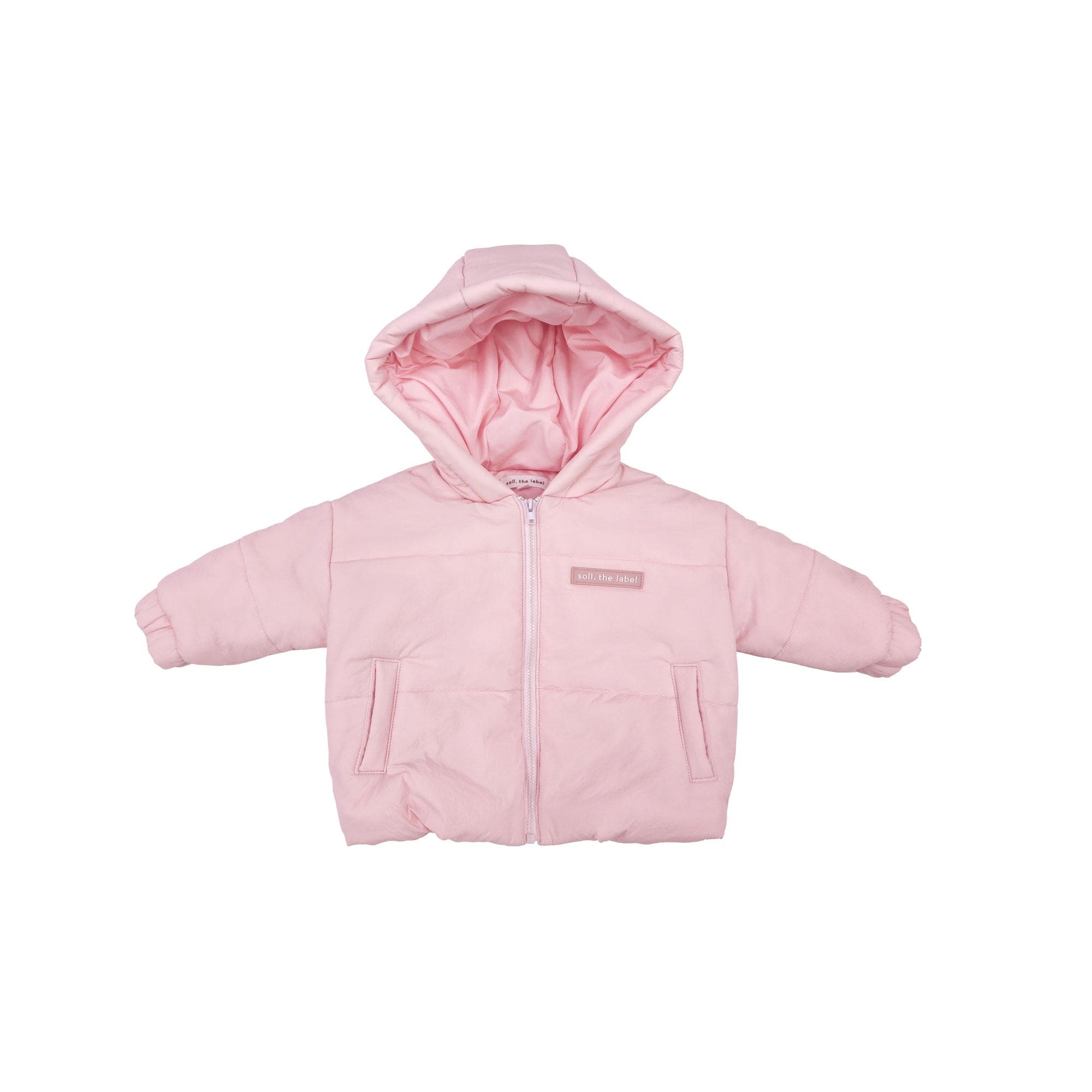 AW01 Hooded Puffer Jacket - Pink Autumn Winter 24 soll. the label