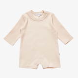 Chunky Ribbed Long Sleeve Romper - Beige Ribbed Range Soll the Label