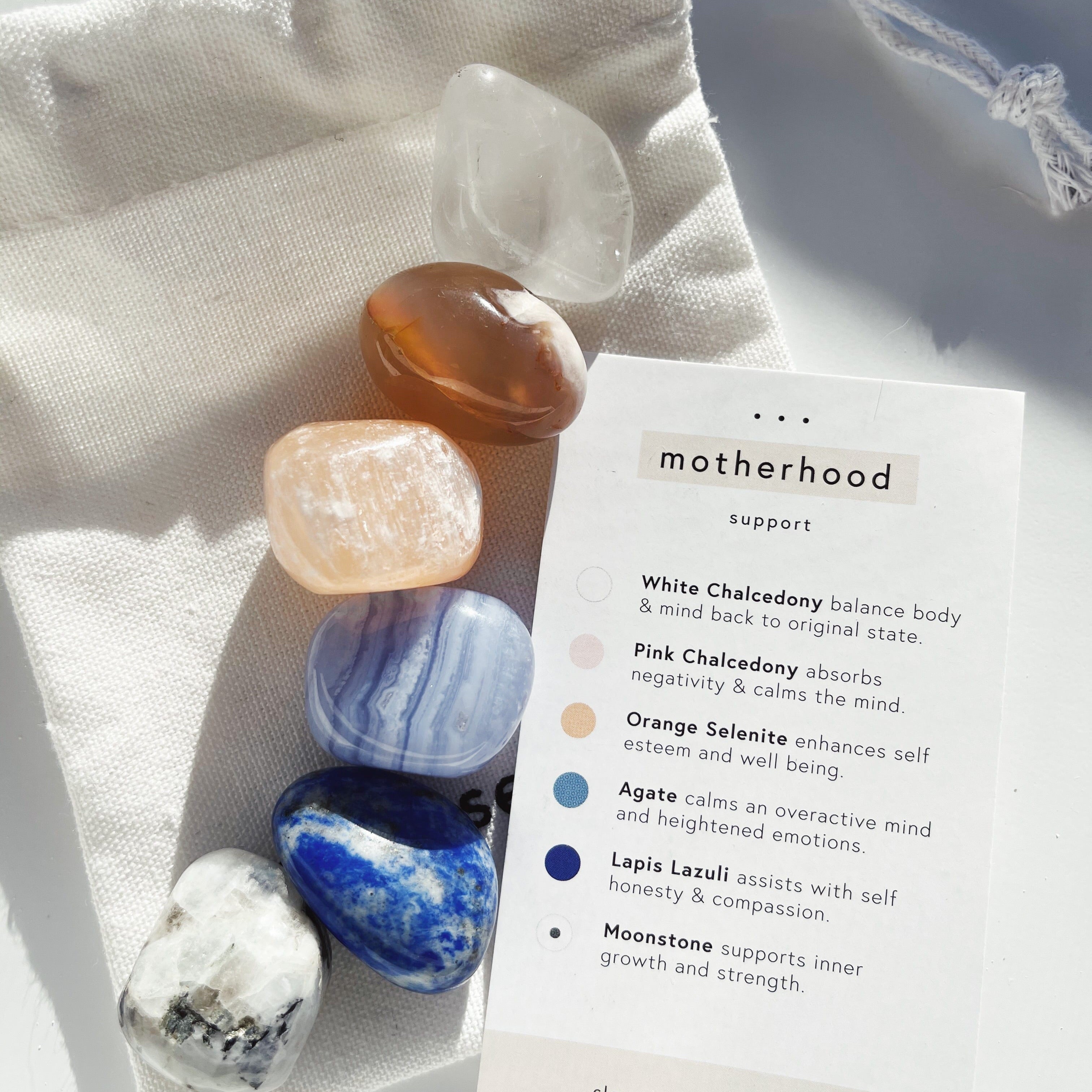 Cleanse & Co. Motherhood Crystal Kit – Support crystal kit cleanse & co.