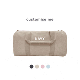 Corduroy Overnight Bag - Beige overnight bag soll. the label