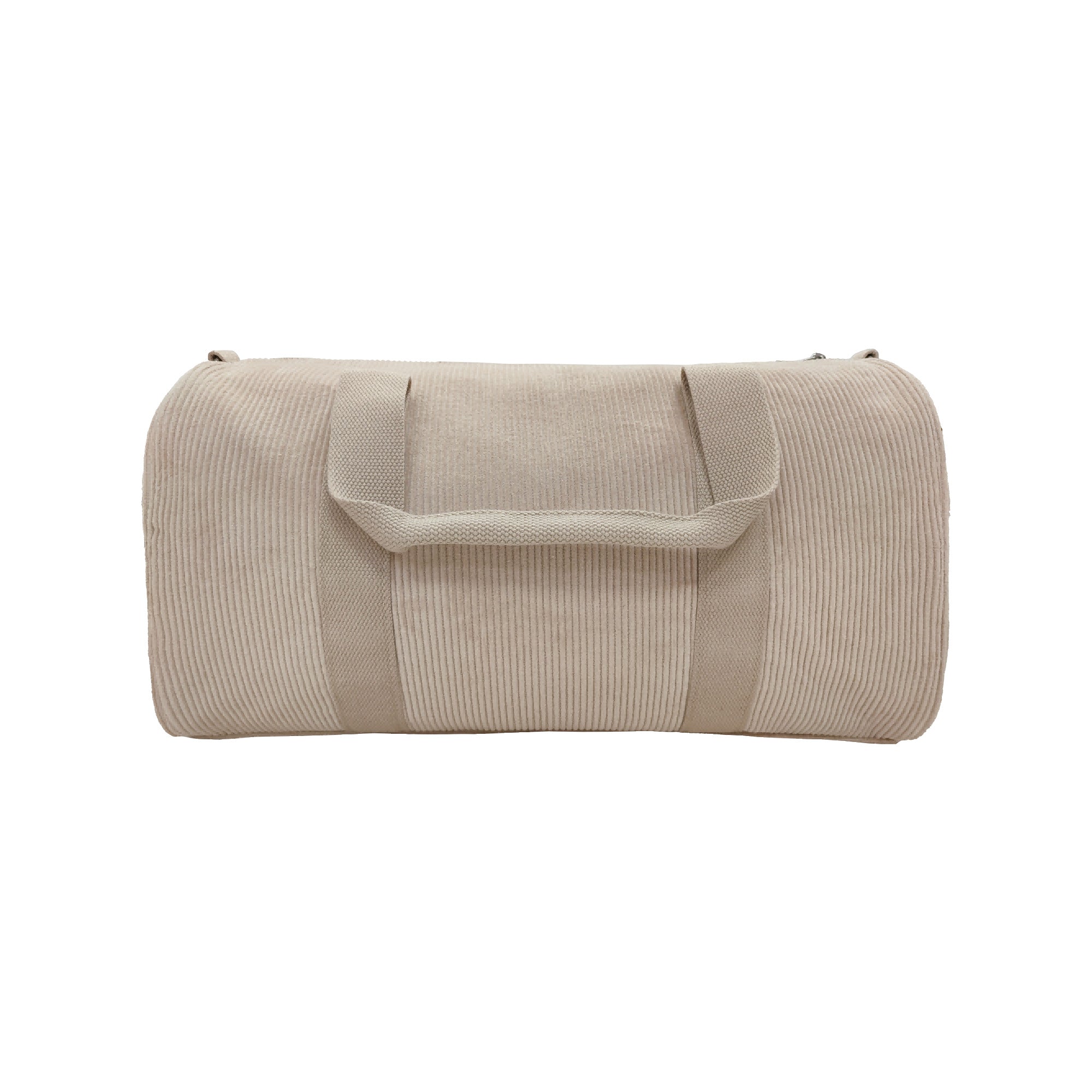 Corduroy Overnight Bag - Beige overnight bag soll. the label