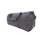 Corduroy Overnight Bag - Charcoal overnight bag soll. the label
