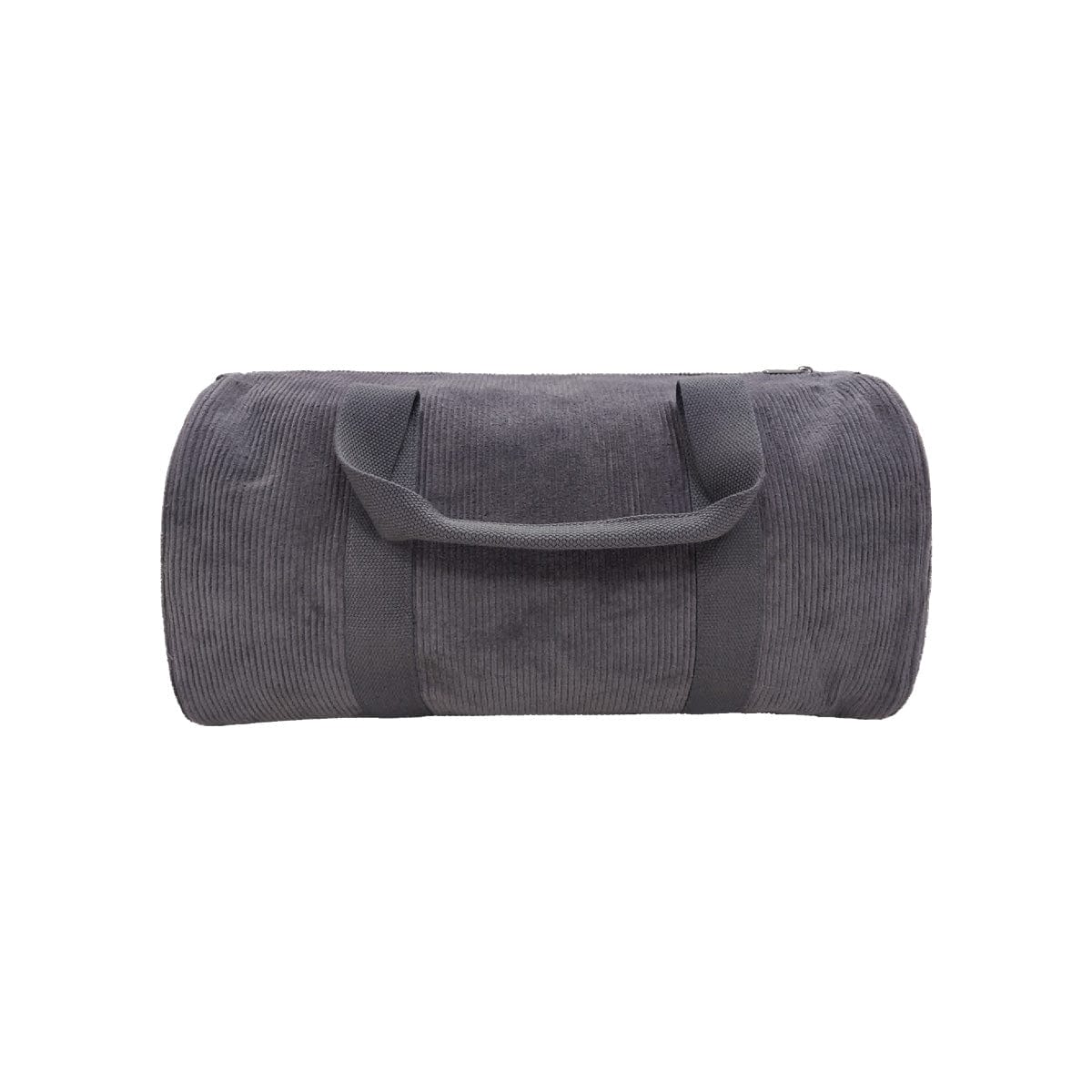 Corduroy Overnight Bag - Charcoal overnight bag soll. the label