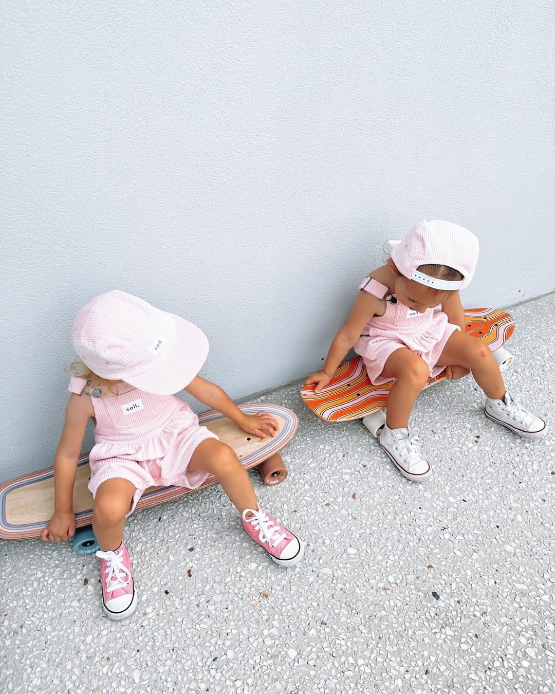 Corduroy Panel Cap - Pink spring soll. the label
