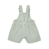 Corduroy Short Overalls - Sage spring soll. the label