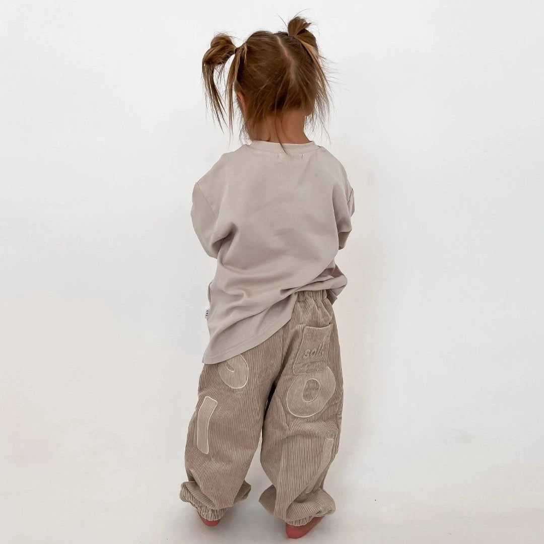 Corduroy Soll Bubble Pants - Beige Comfy Collection 02 soll. the label