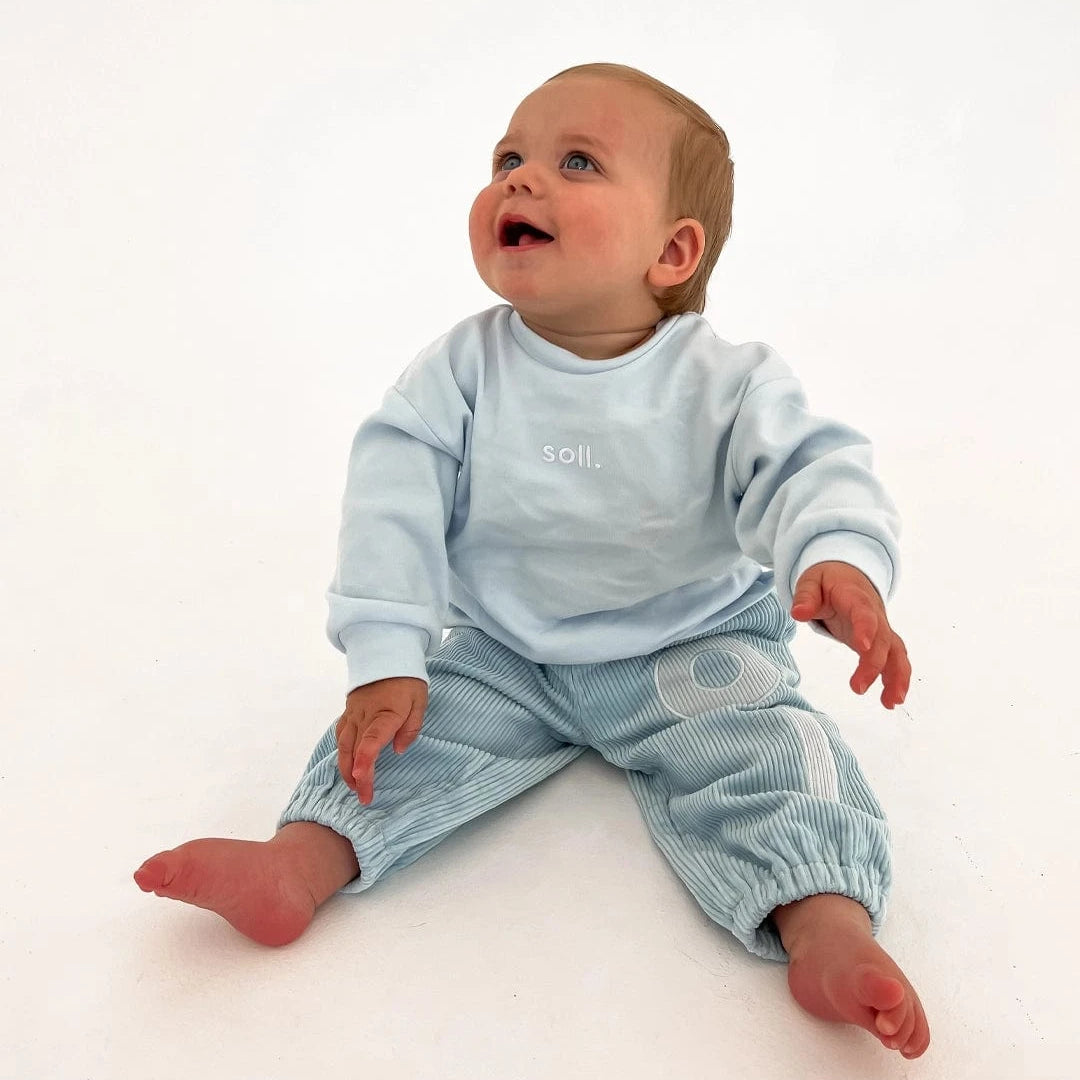 Corduroy Soll Bubble Pants - Blue Comfy Collection 02 soll. the label