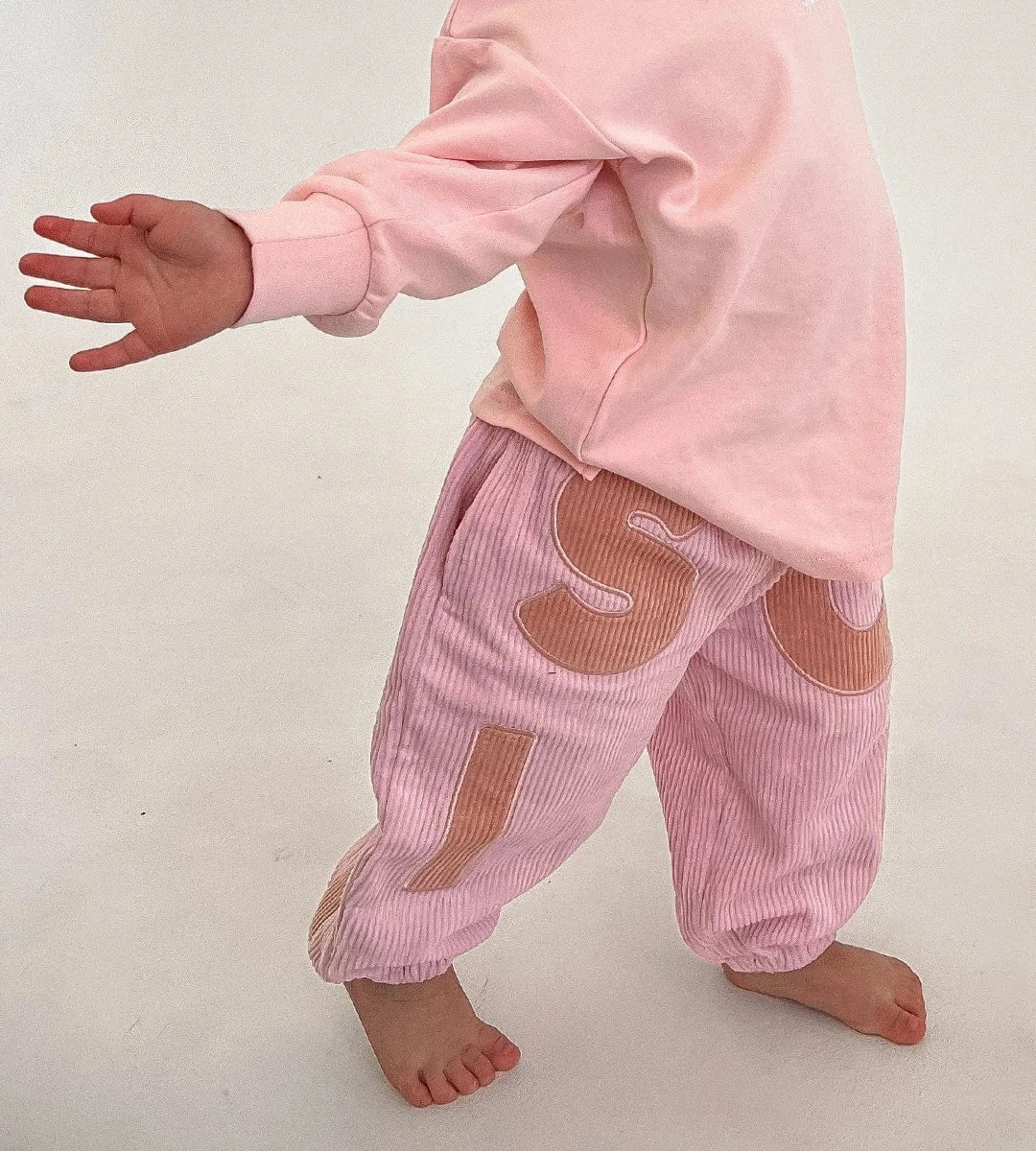 Corduroy Soll Bubble Pants - Pink Comfy Collection 02 soll. the label