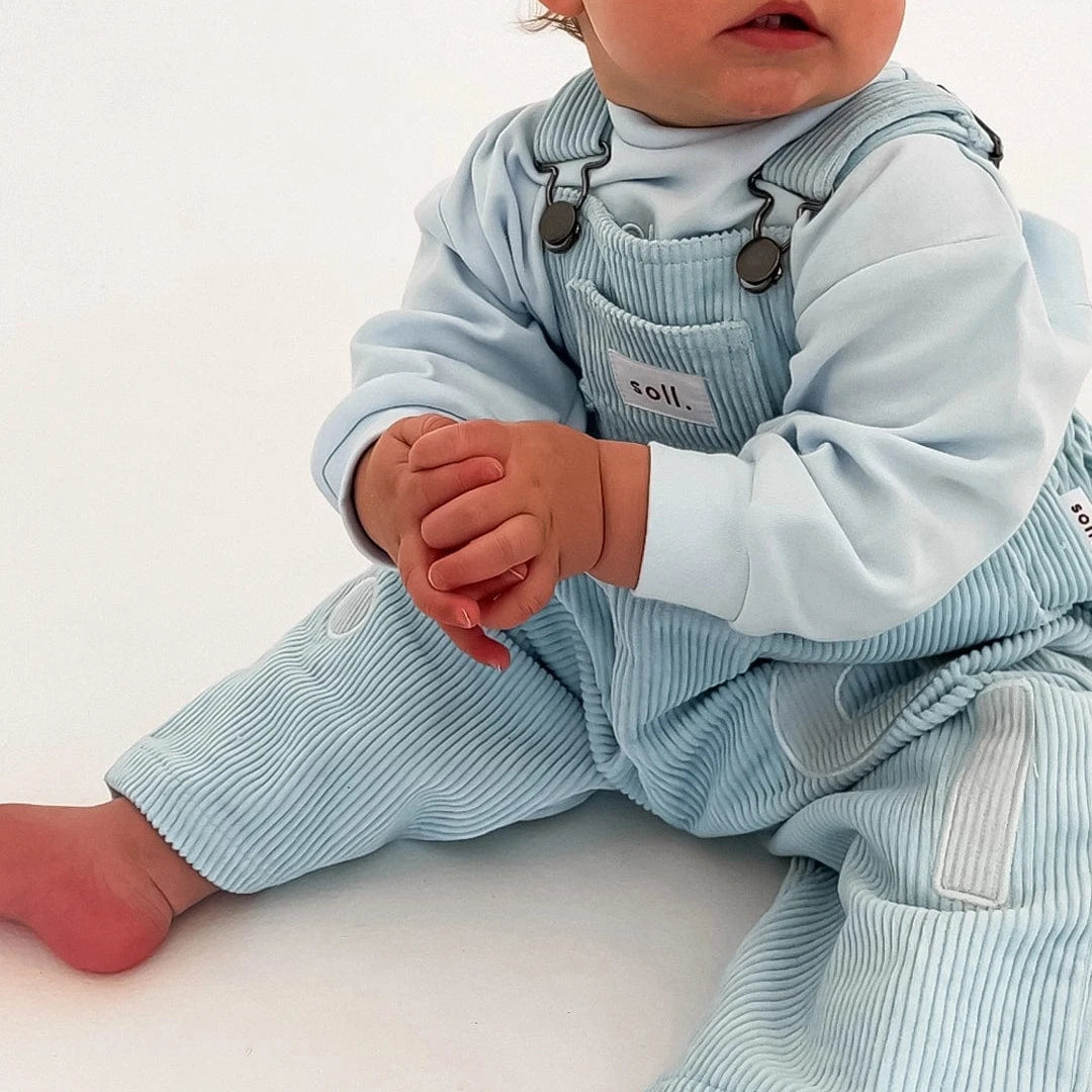 Corduroy Soll Overalls - Blue Comfy Collection 02 soll. the label
