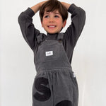 Corduroy Soll Overalls - Charcoal Comfy Collection 02 soll. the label