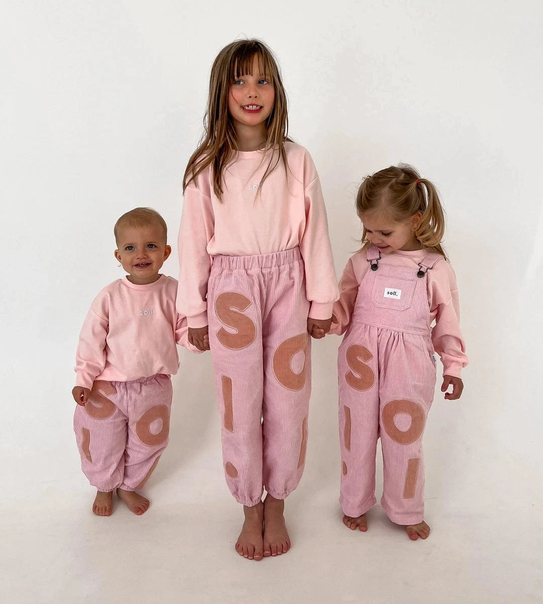 Corduroy Soll Overalls - Pink Comfy Collection 02 soll. the label