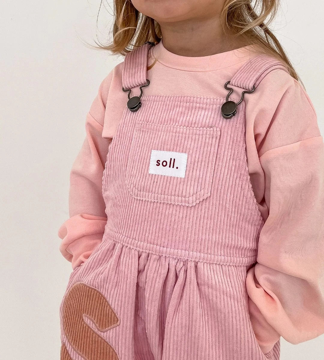 Corduroy Soll Overalls - Pink Comfy Collection 02 soll. the label