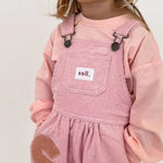 Corduroy Soll Overalls - Pink Comfy Collection 02 soll. the label