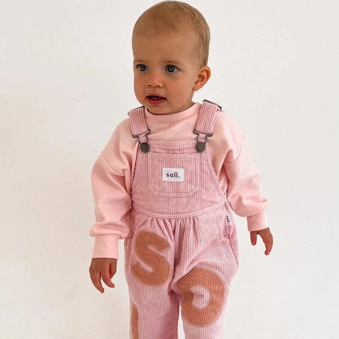 Corduroy Soll Overalls - Pink Comfy Collection 02 soll. the label