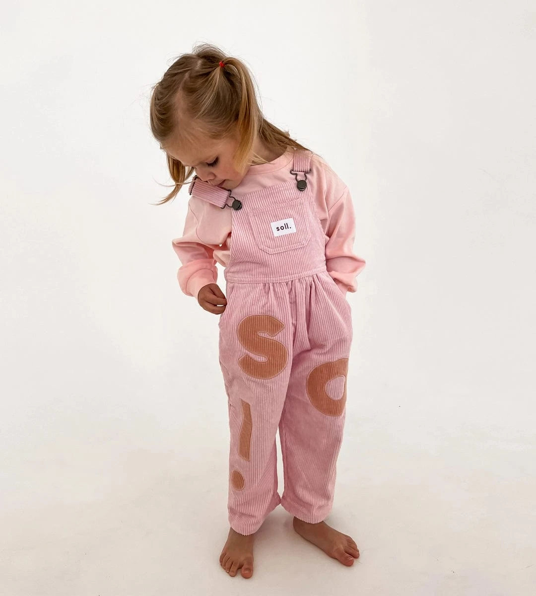 Corduroy Soll Overalls - Pink Comfy Collection 02 soll. the label