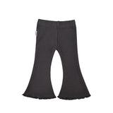 Stretch Cotton Flares - Charcoal