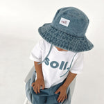 Kids Denim Bucket Hat - Original denim soll. the label