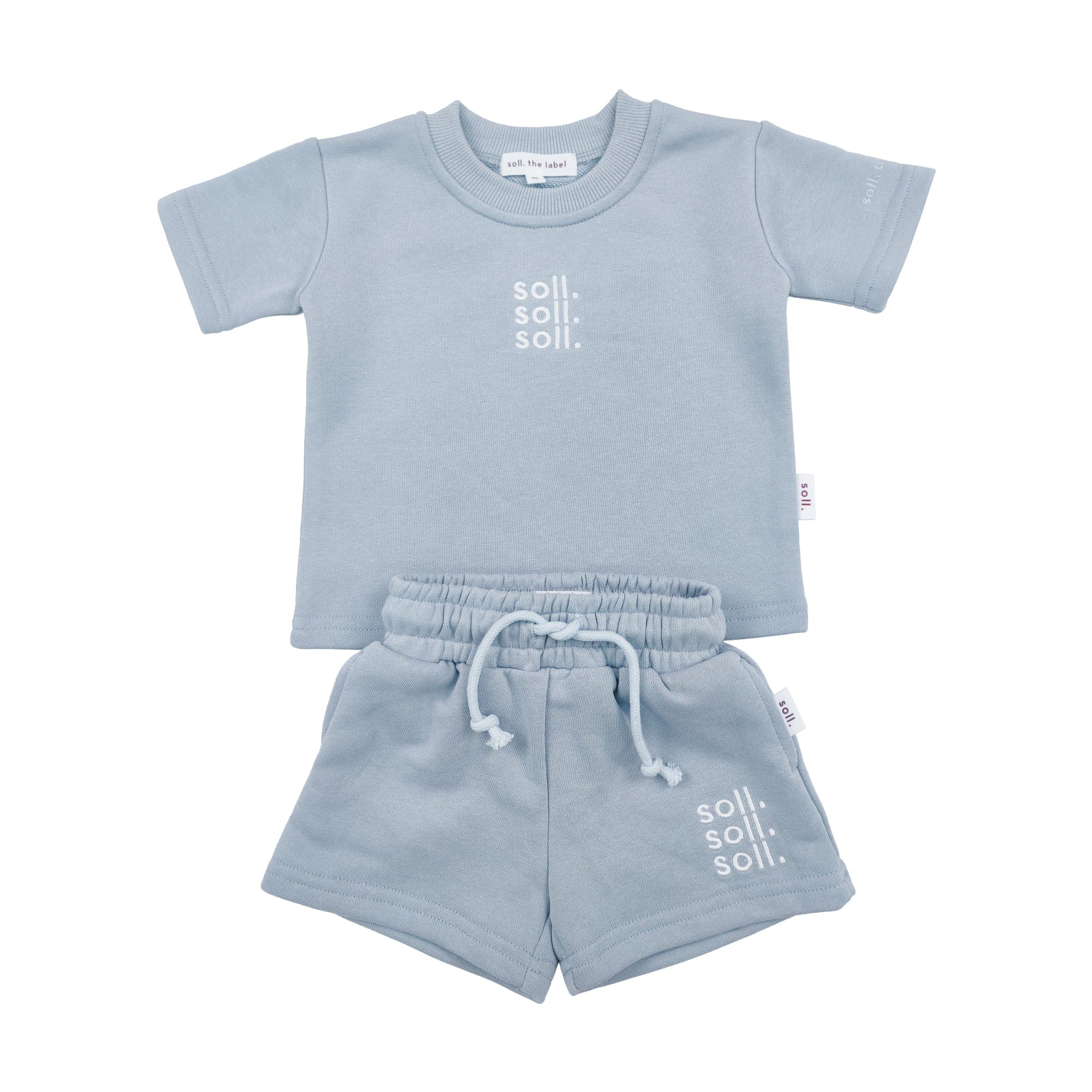Kids French Terry Set - Blue summer 01 collection soll. the label